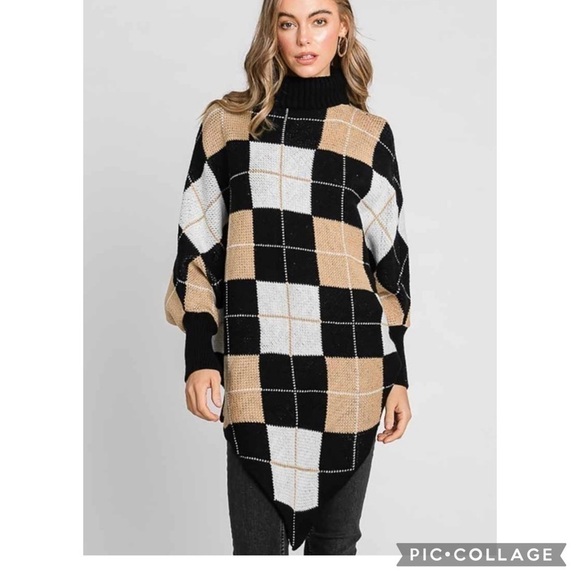 So Cute!! Plaid Long Sweater - Picture 4 of 6